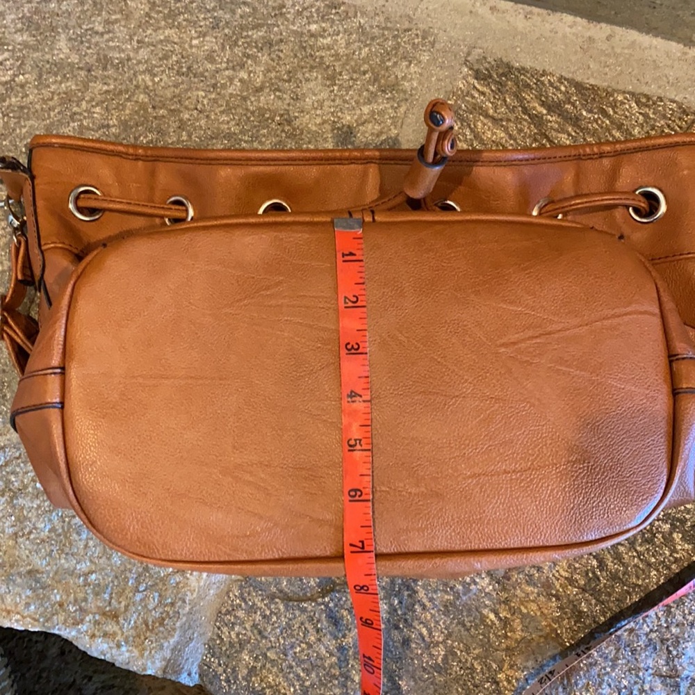 Scarleton Large Drawstring Brown Bag - Picture 11 of 12
